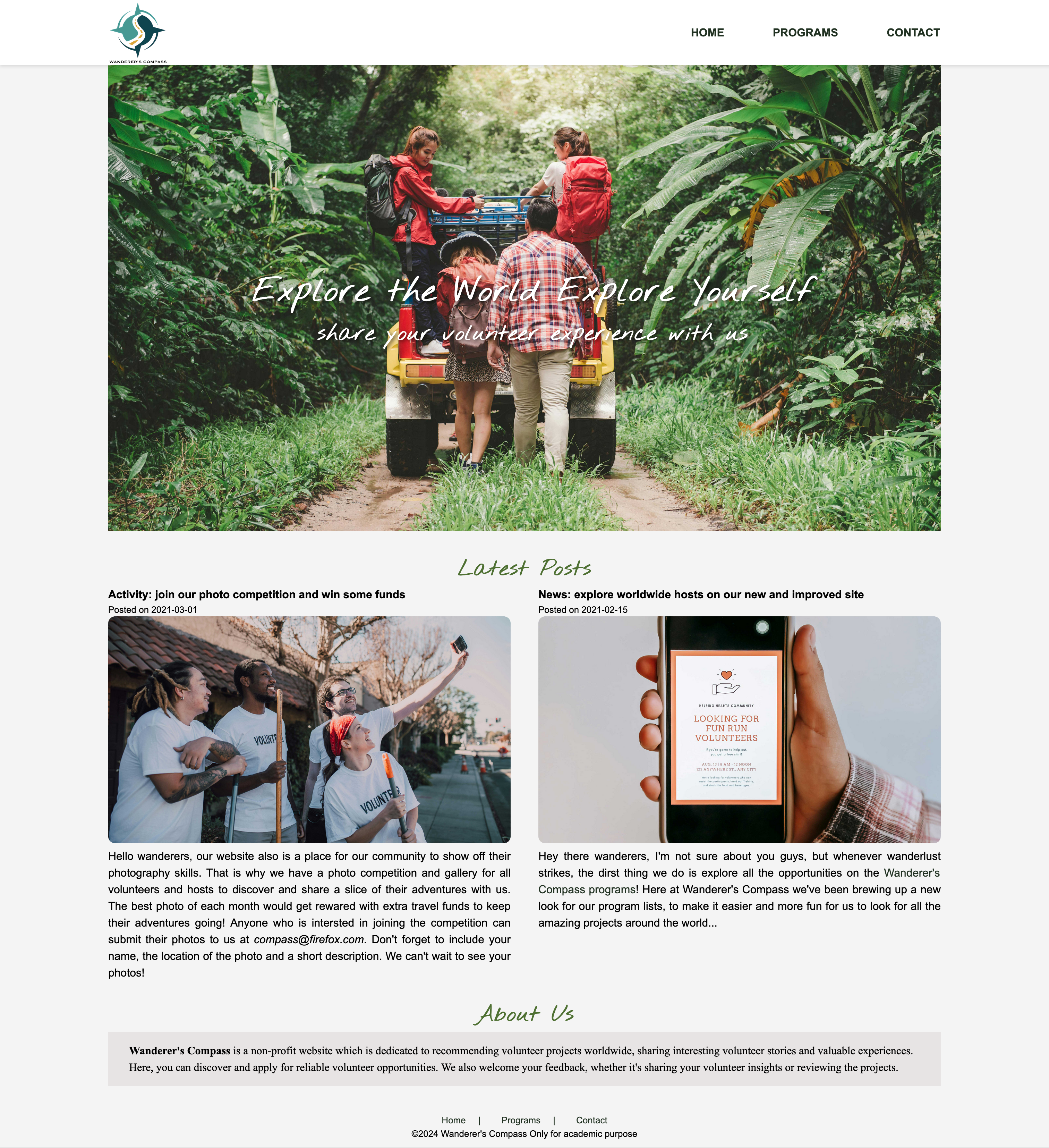 Volunteer Event Information Platform